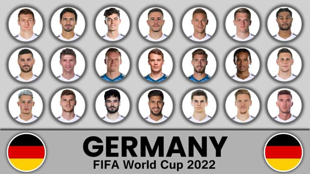 لیست تیم ملی آلمان جام جهانی ۲۰۲۲
